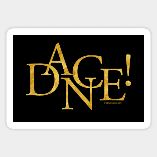 Dance! (Gold) Sticker